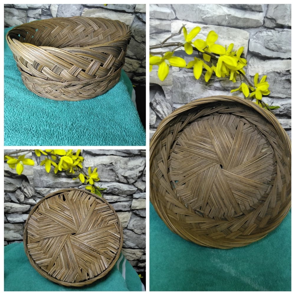 Handcrafted Brown Woven Basket